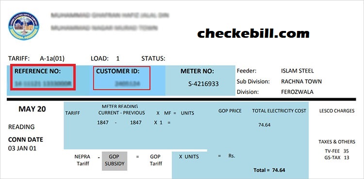 Lesco Bill Online